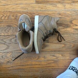 JustFab Brown High-Top Athletic Shoes
